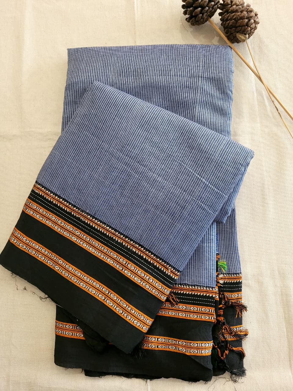 Gray Ilkal Saree Silk Pallu