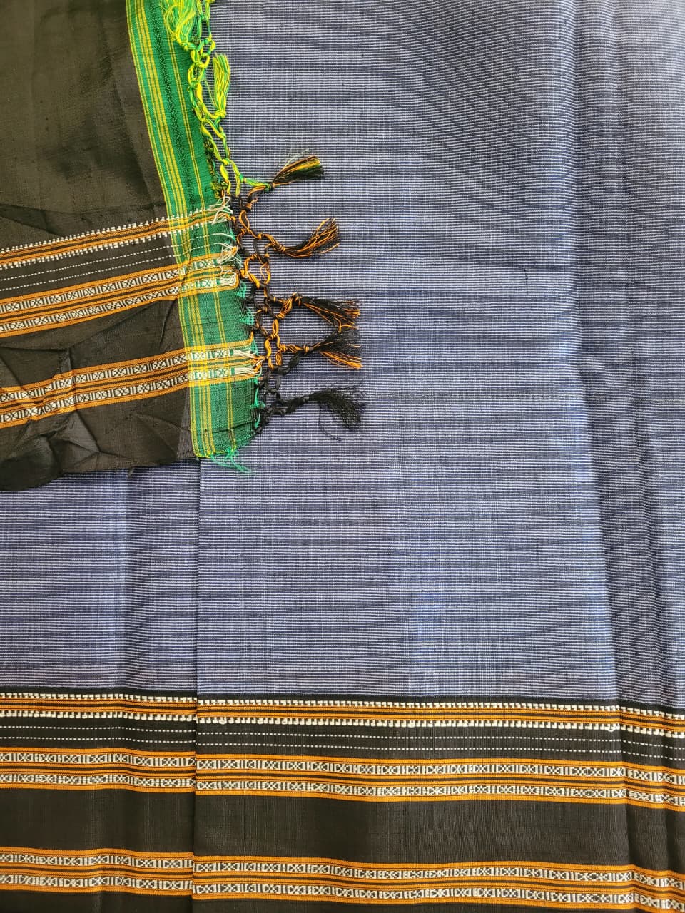 Gray Ilkal Saree Silk Pallu