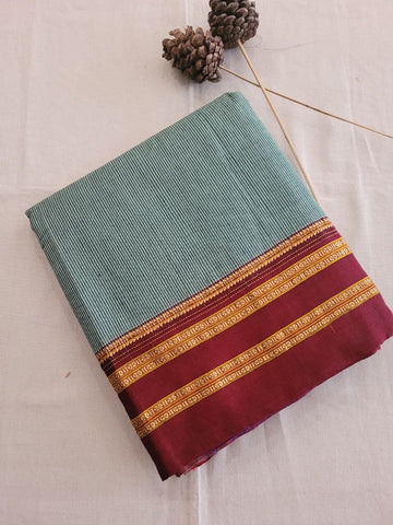 Red Ilkal Saree Silk Pallu