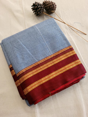 Gray2 Ilkal Saree Silk Pallu
