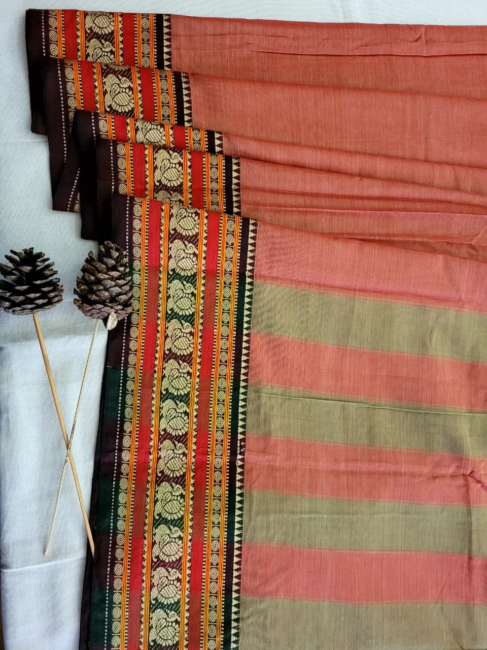 Wood Narayanpet Cotton Saree