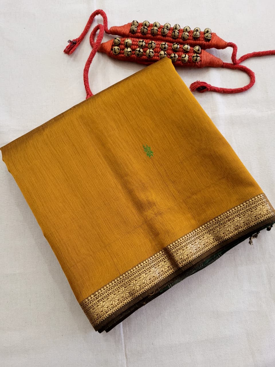 Yellow Maheshwari SilkSaree