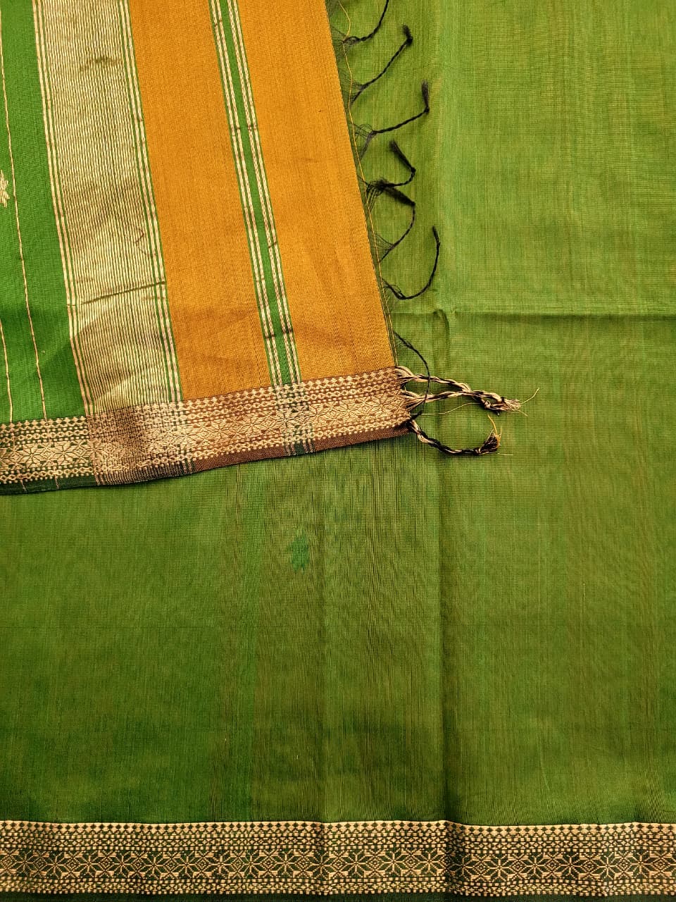 Yellow Maheshwari SilkSaree