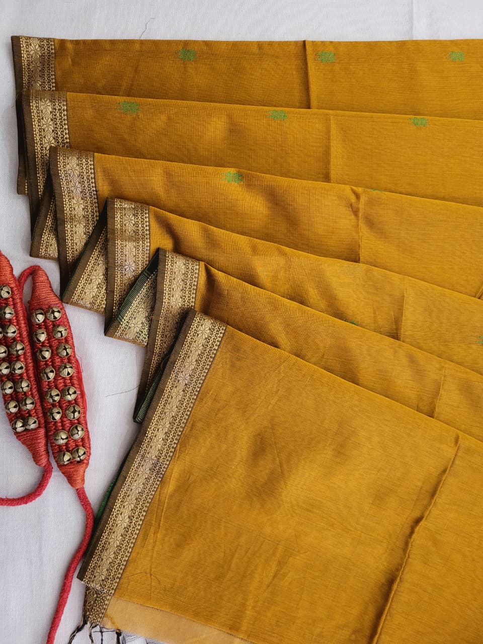 Yellow Maheshwari SilkSaree