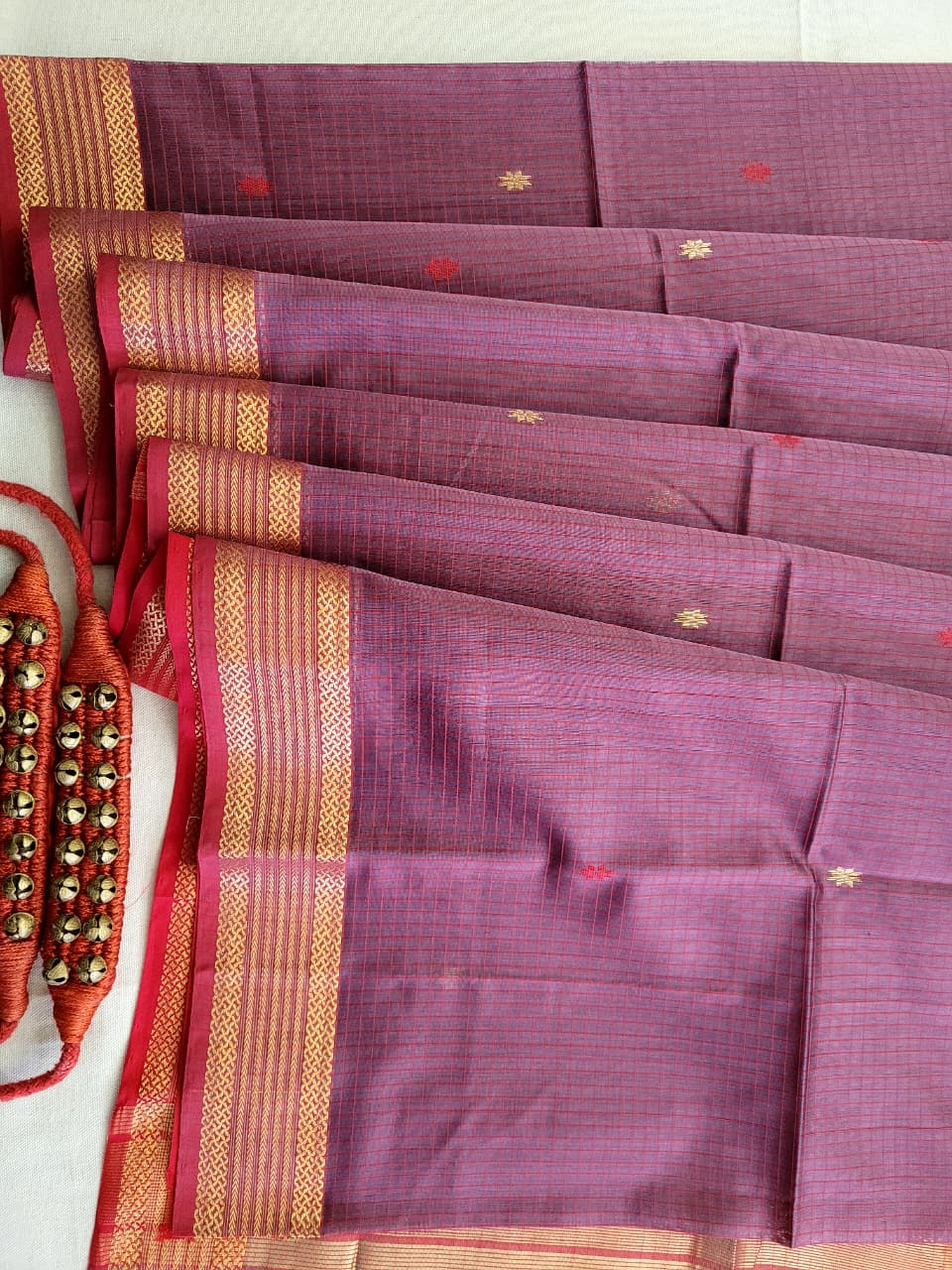 Purple Maheshwari SilkSaree