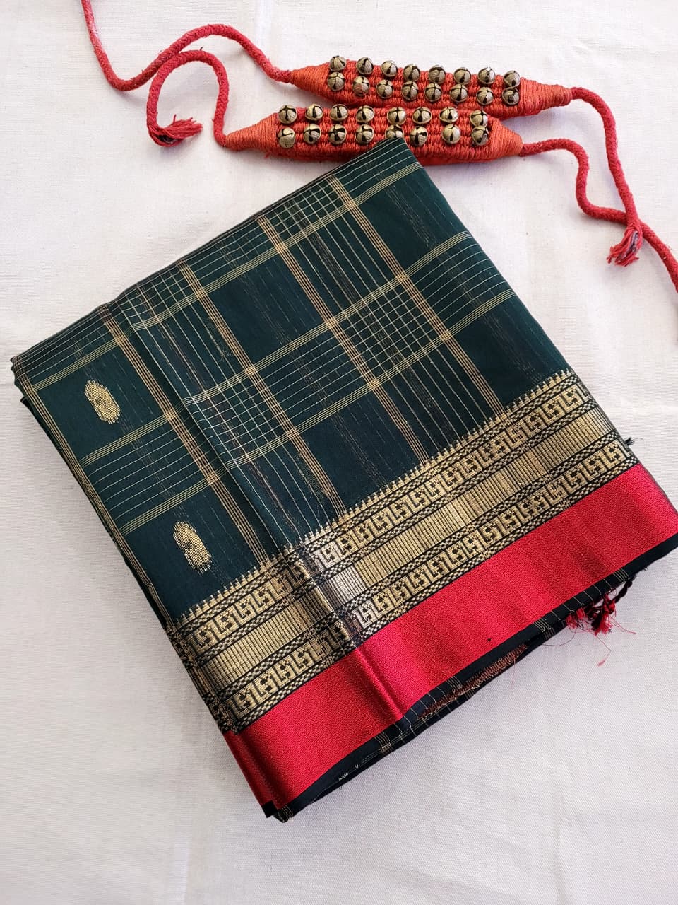 Pine Maheshwari Saree