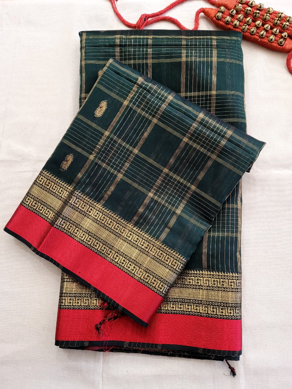 Pine Maheshwari Saree