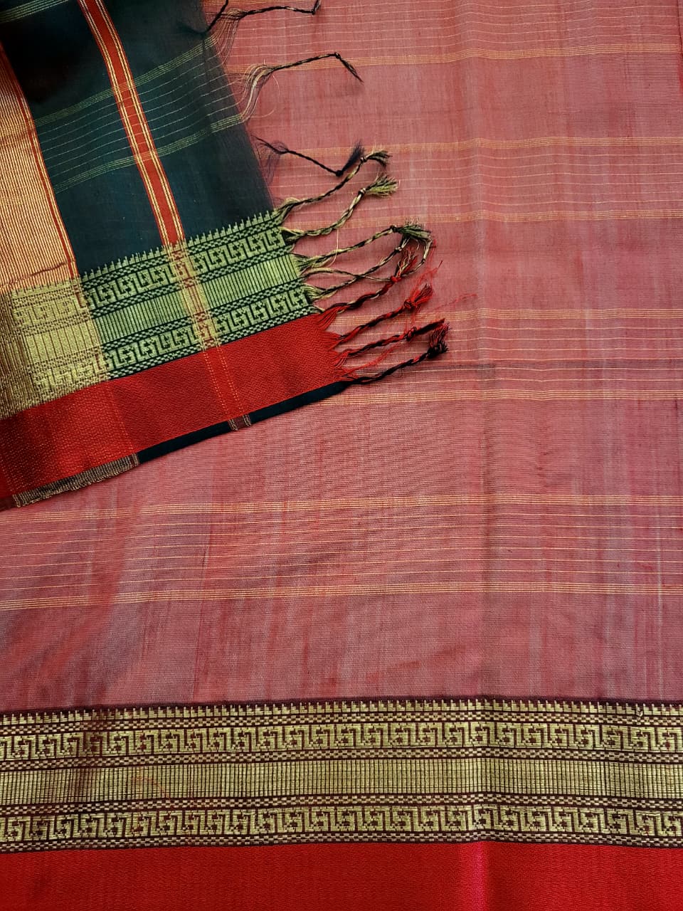 Pine Maheshwari Saree