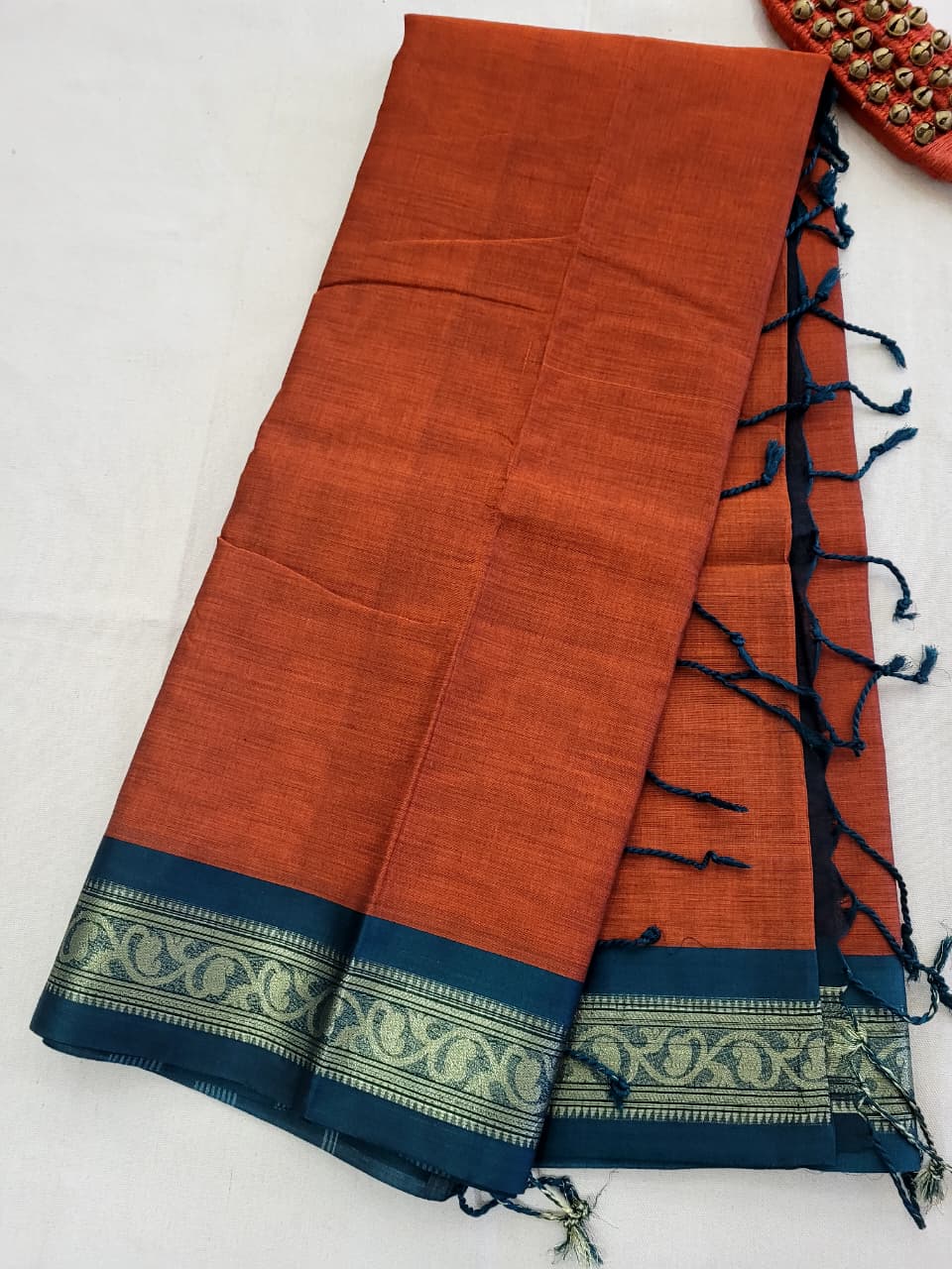 Brown Radha Cotton Silk Saree