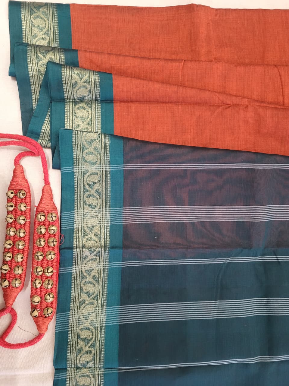 Brown Radha Cotton Silk Saree