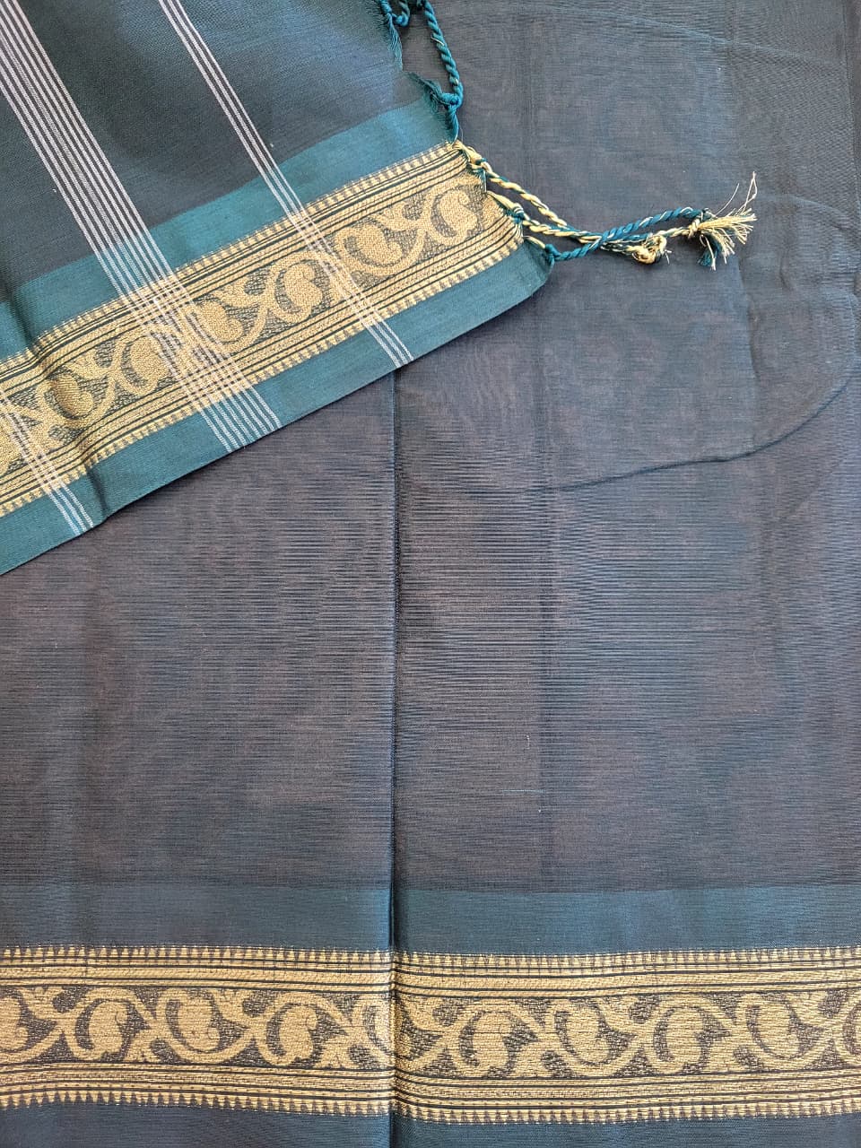 Brown Radha Cotton Silk Saree