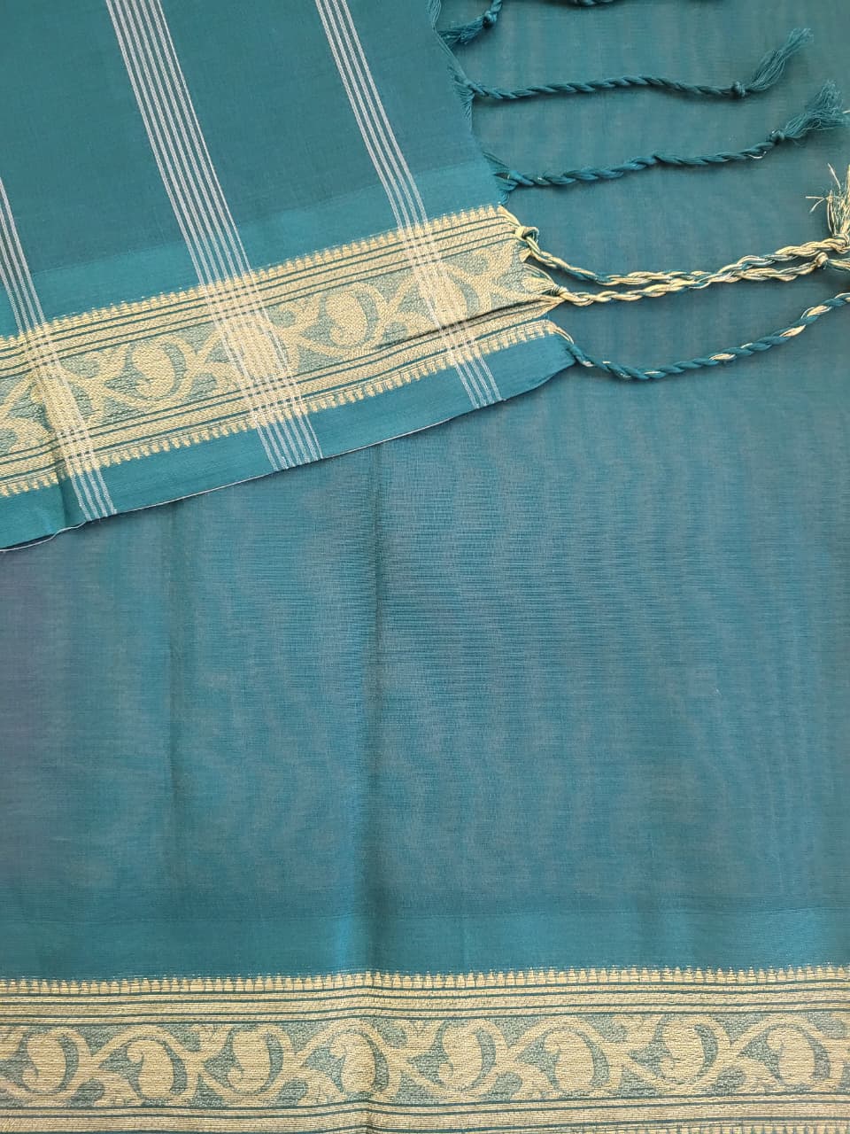 Purple Radha Cotton Silk Saree
