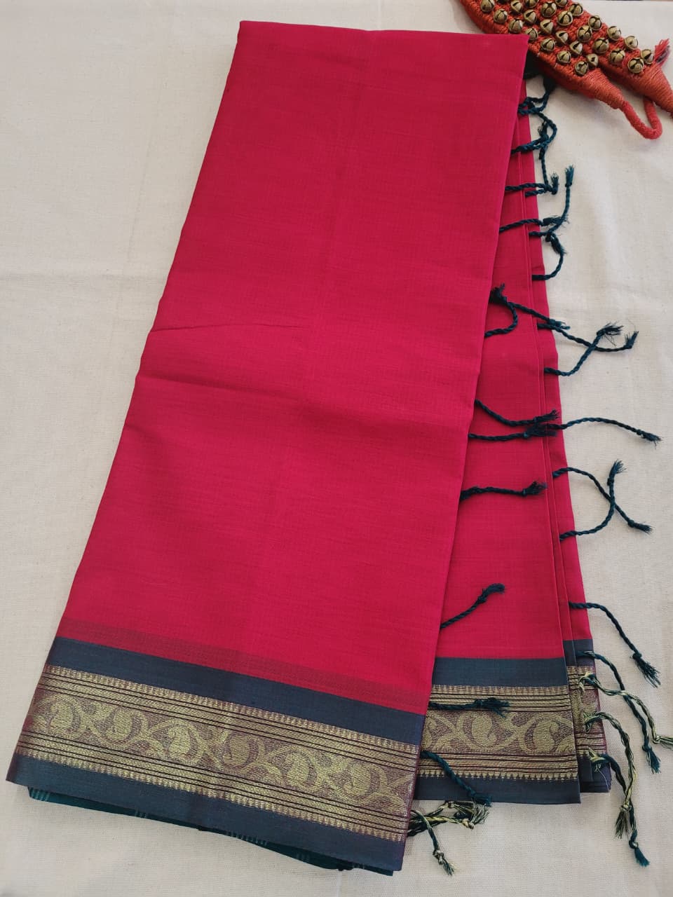 Pink Radha Cotton Silk Saree
