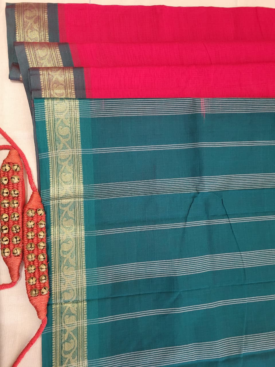 Pink Radha Cotton Silk Saree