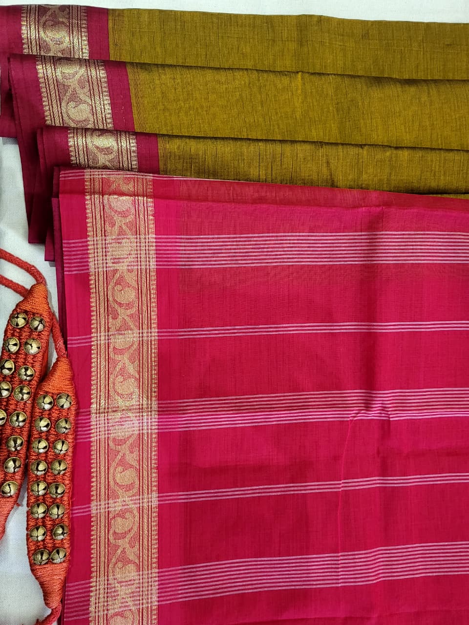 Gold Radha Cotton Silk Saree