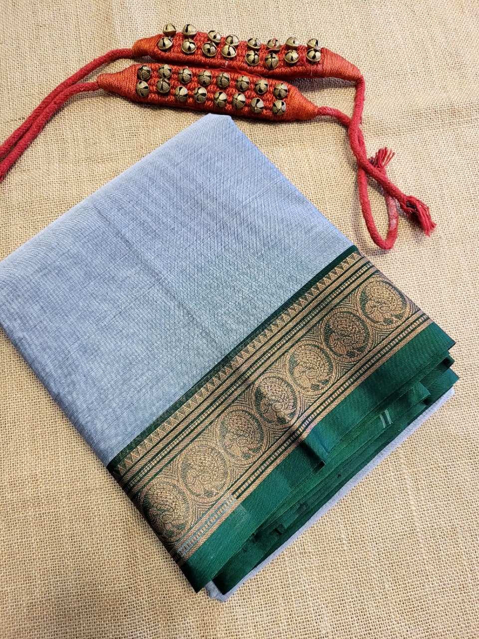 Gray2 Radha Cotton Silk Saree