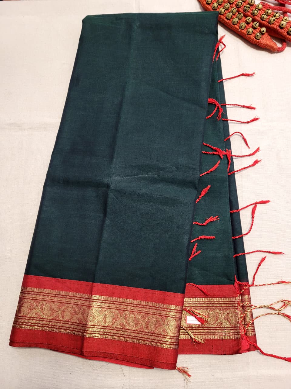 Black Radha Cotton Silk Saree