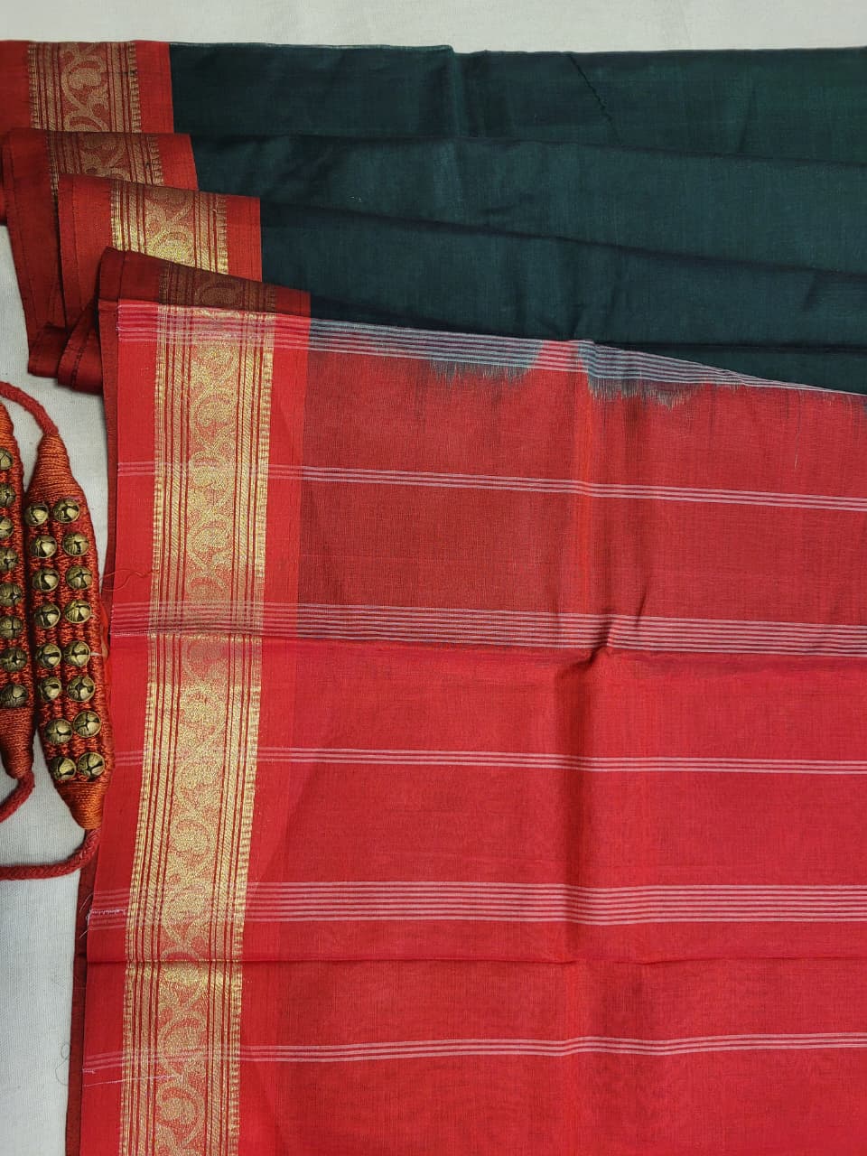 Black Radha Cotton Silk Saree