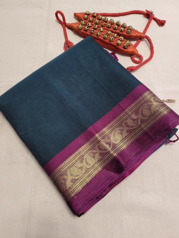 Green Radha Cotton Silk Saree