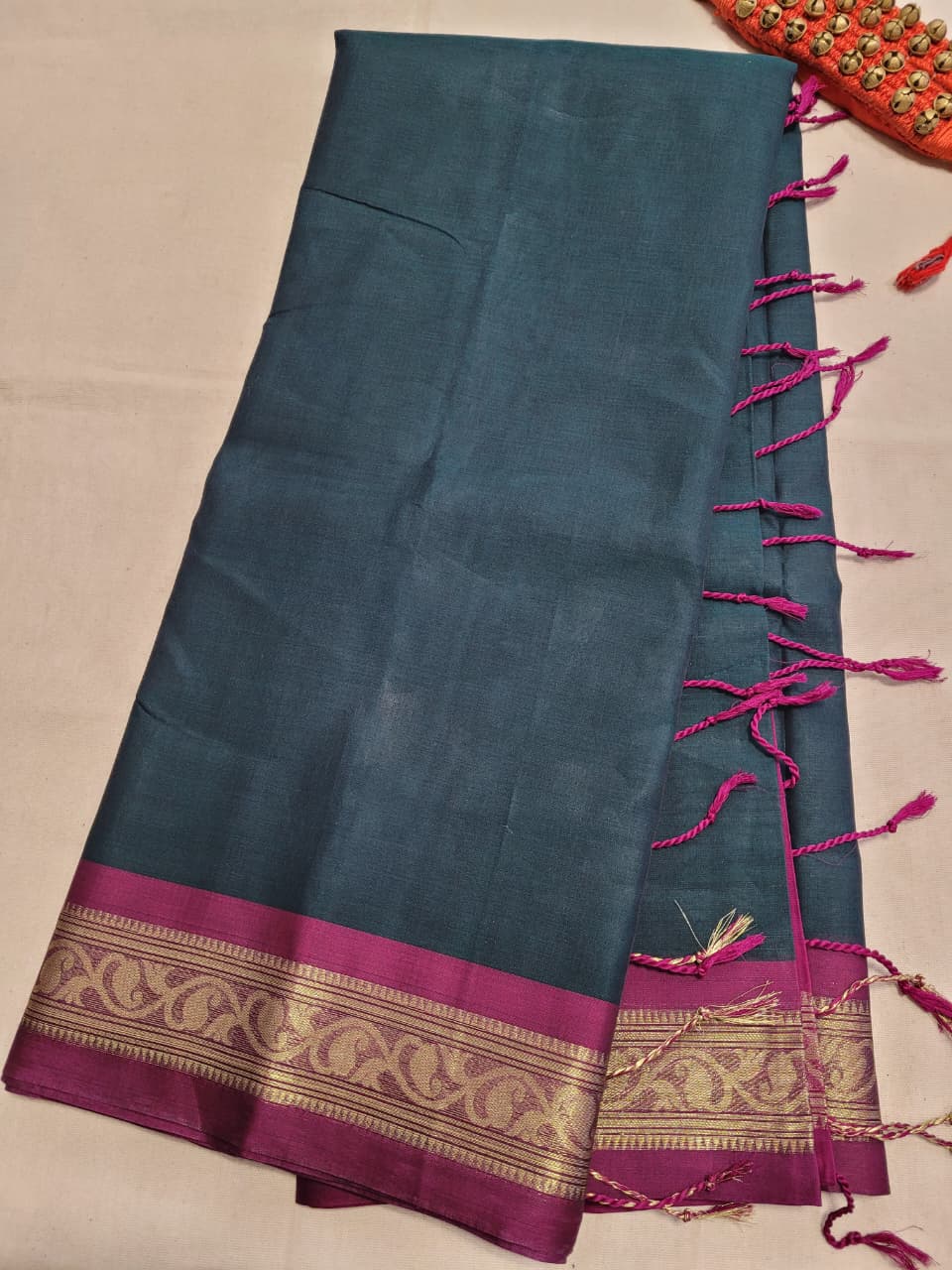 Green Radha Cotton Silk Saree