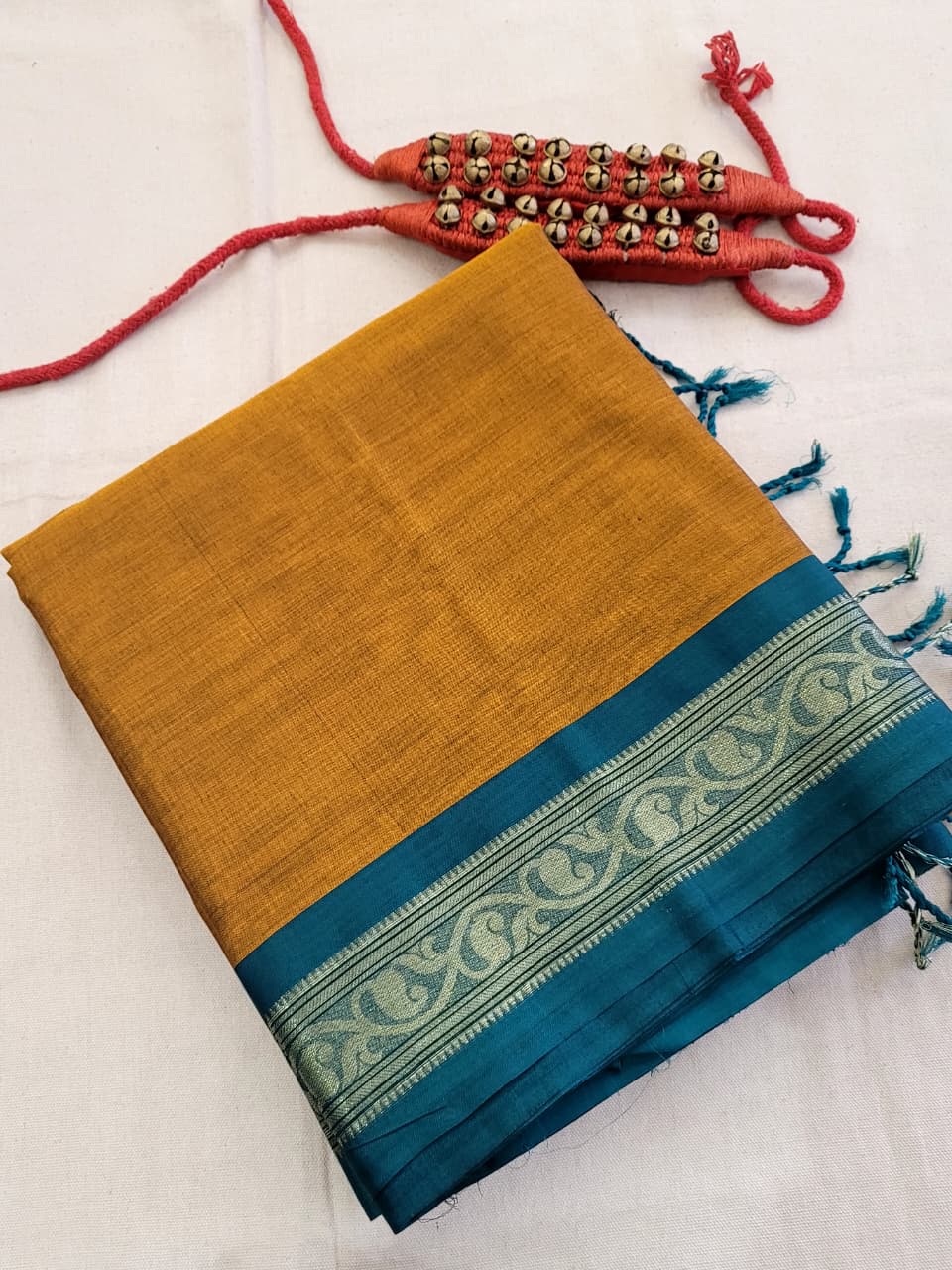 Golden Radha Cotton Silk Saree