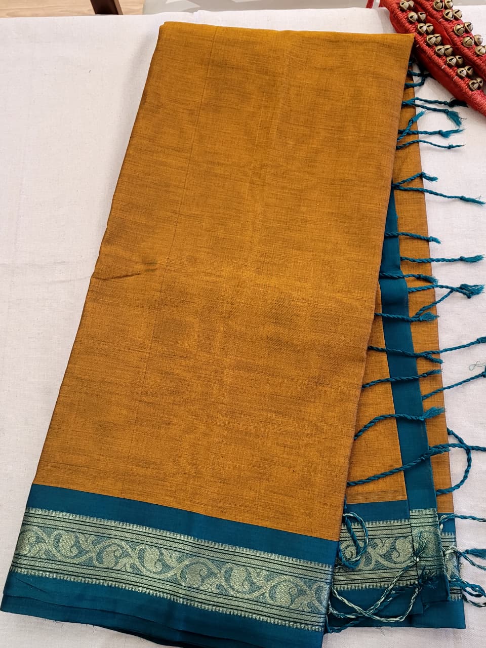 Golden Radha Cotton Silk Saree