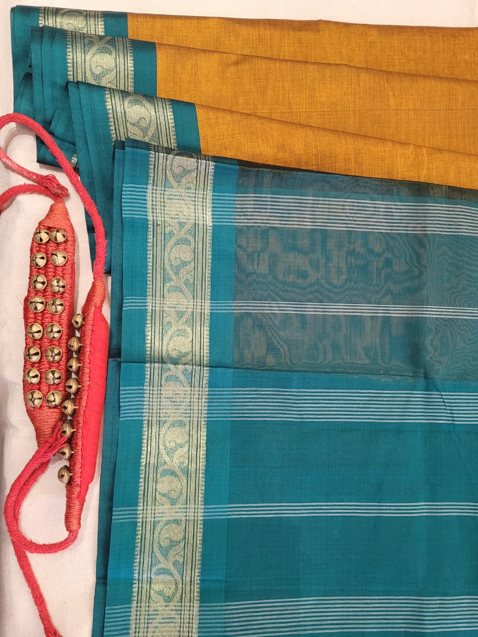 Golden Radha Cotton Silk Saree