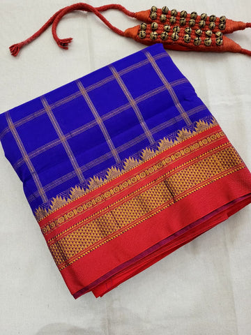 Blue Rani Ilkal  Saree
