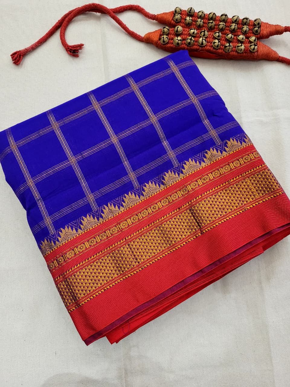Blue Rani Ilkal  Saree