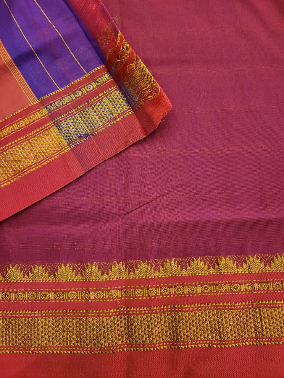Blue Rani Ilkal  Saree