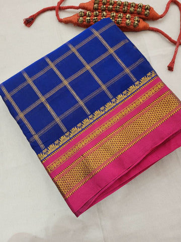 Blue2 Rani Ilkal  Saree
