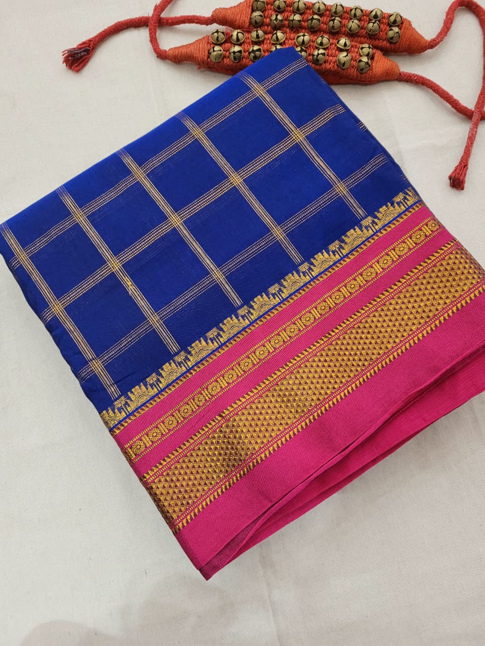 Blue2 Rani Ilkal  Saree