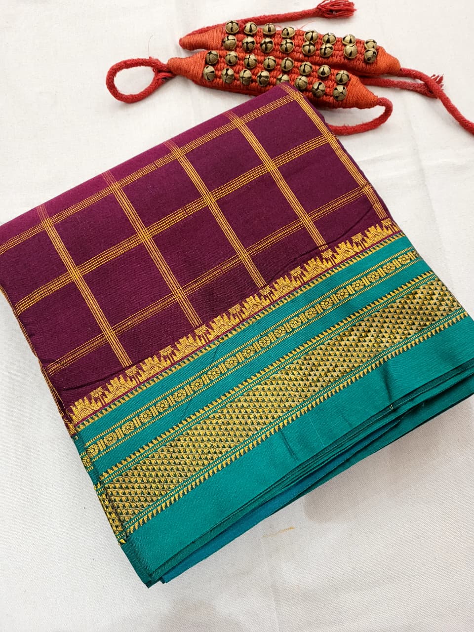 Brown Rani Ilkal Saree