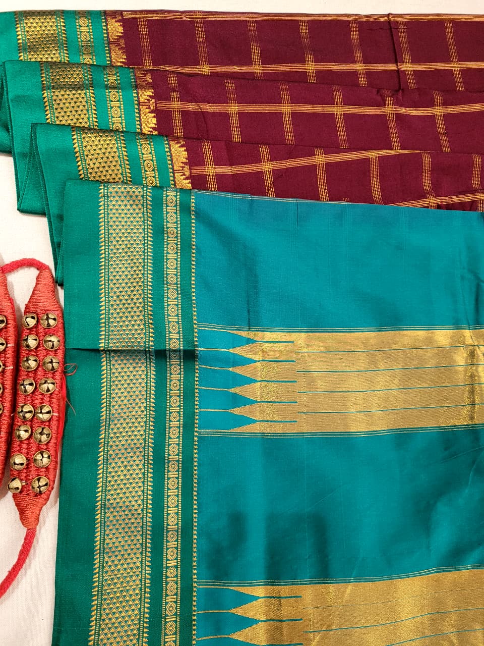 Brown Rani Ilkal Saree