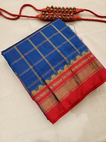Blue Rani Ilkal Saree