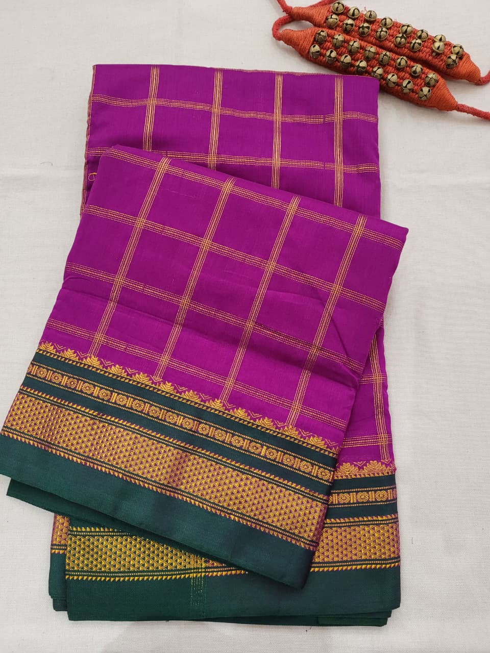 Purple Rani Ilkal Saree