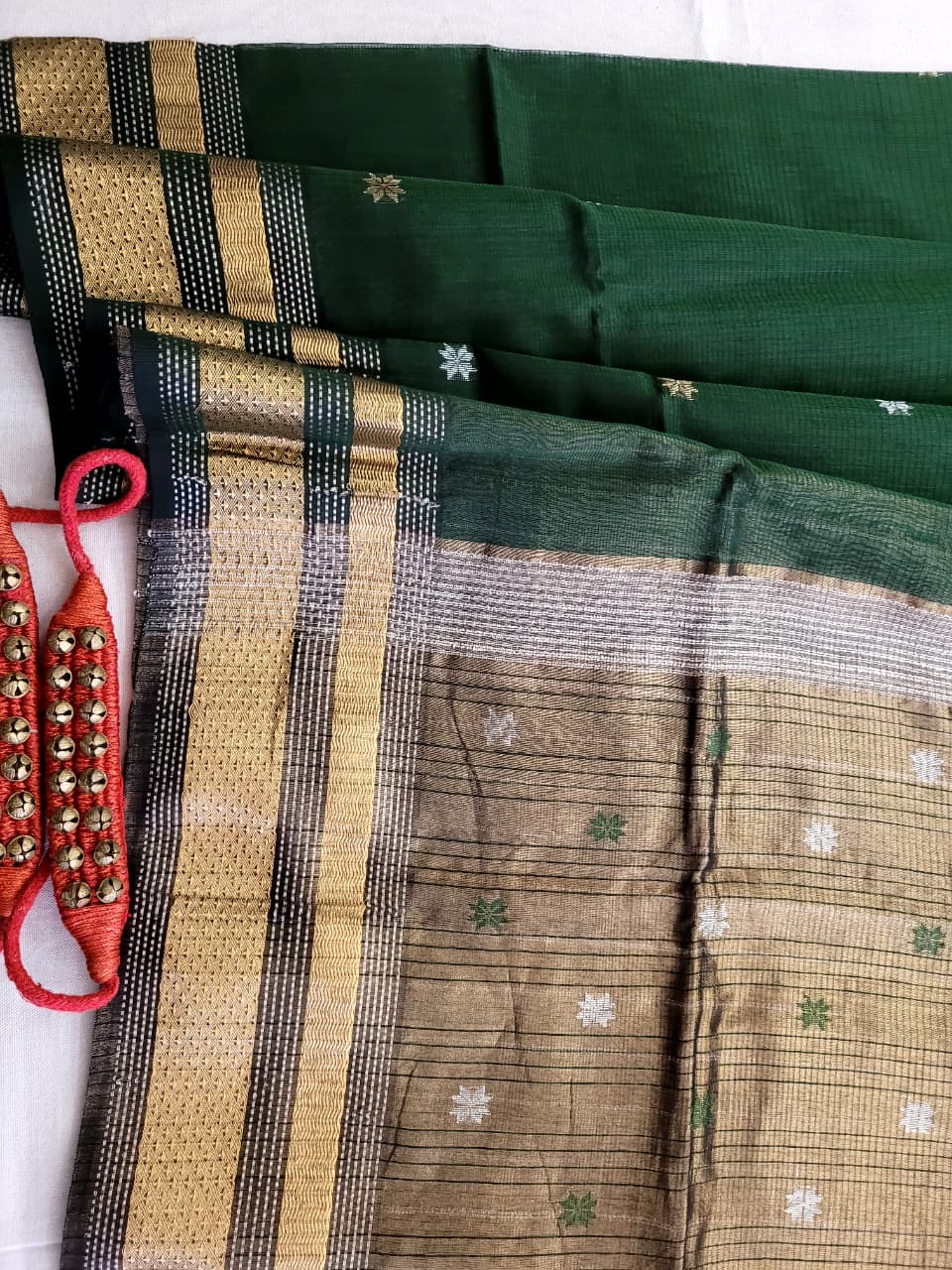 Green2 Maheshwari Saree