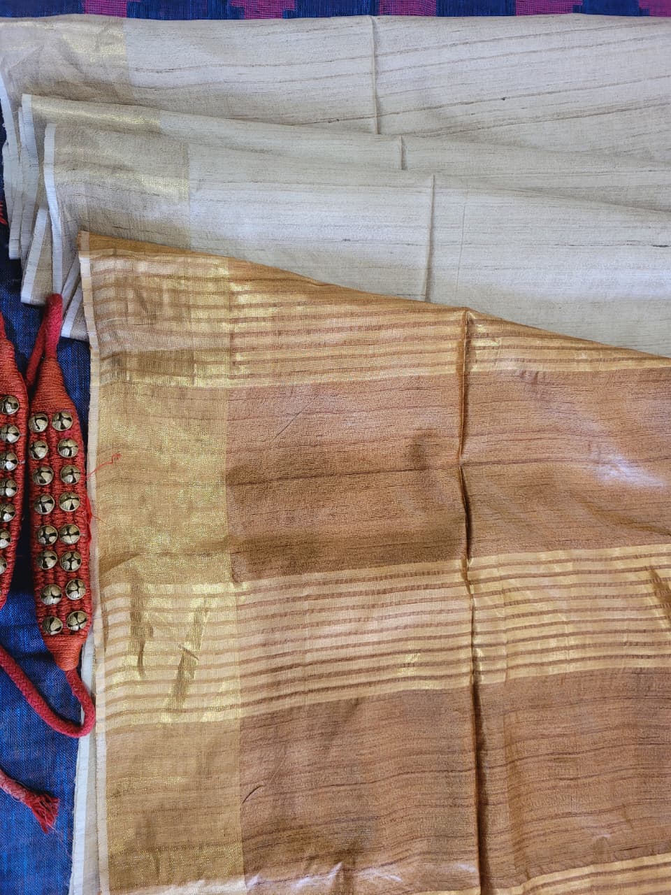 Gold Pure Tussar Saree