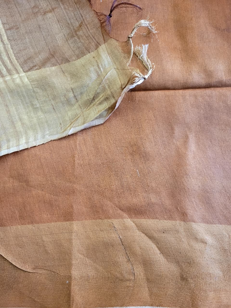 Gold Pure Tussar Saree
