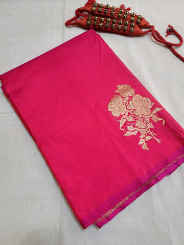 Red Katan Banarasi Saree