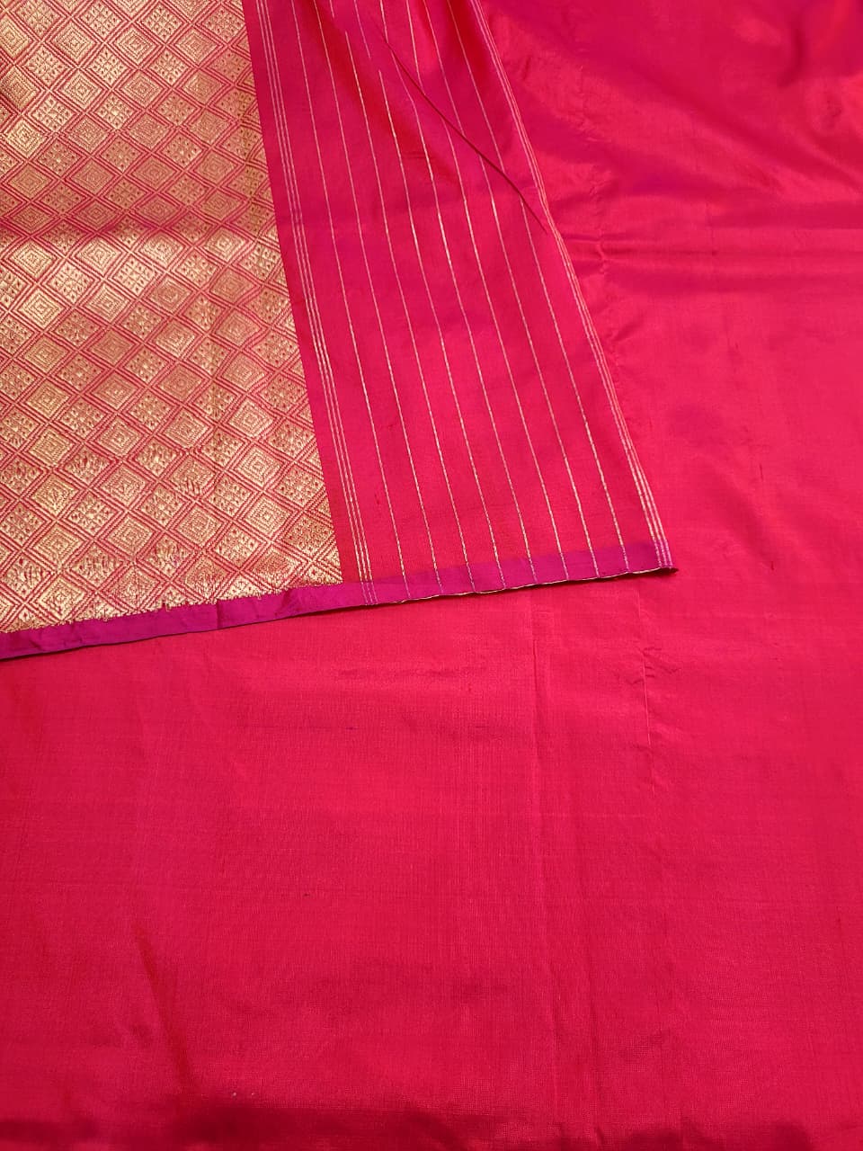 Red Katan Banarasi Saree