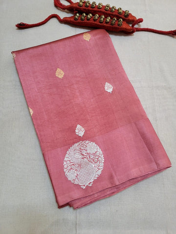 Onion Katan Banarasi Saree
