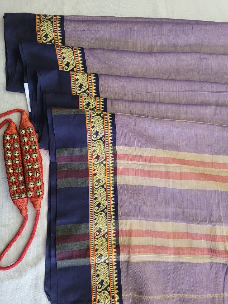 Gray Narayanpet Cotton Saree