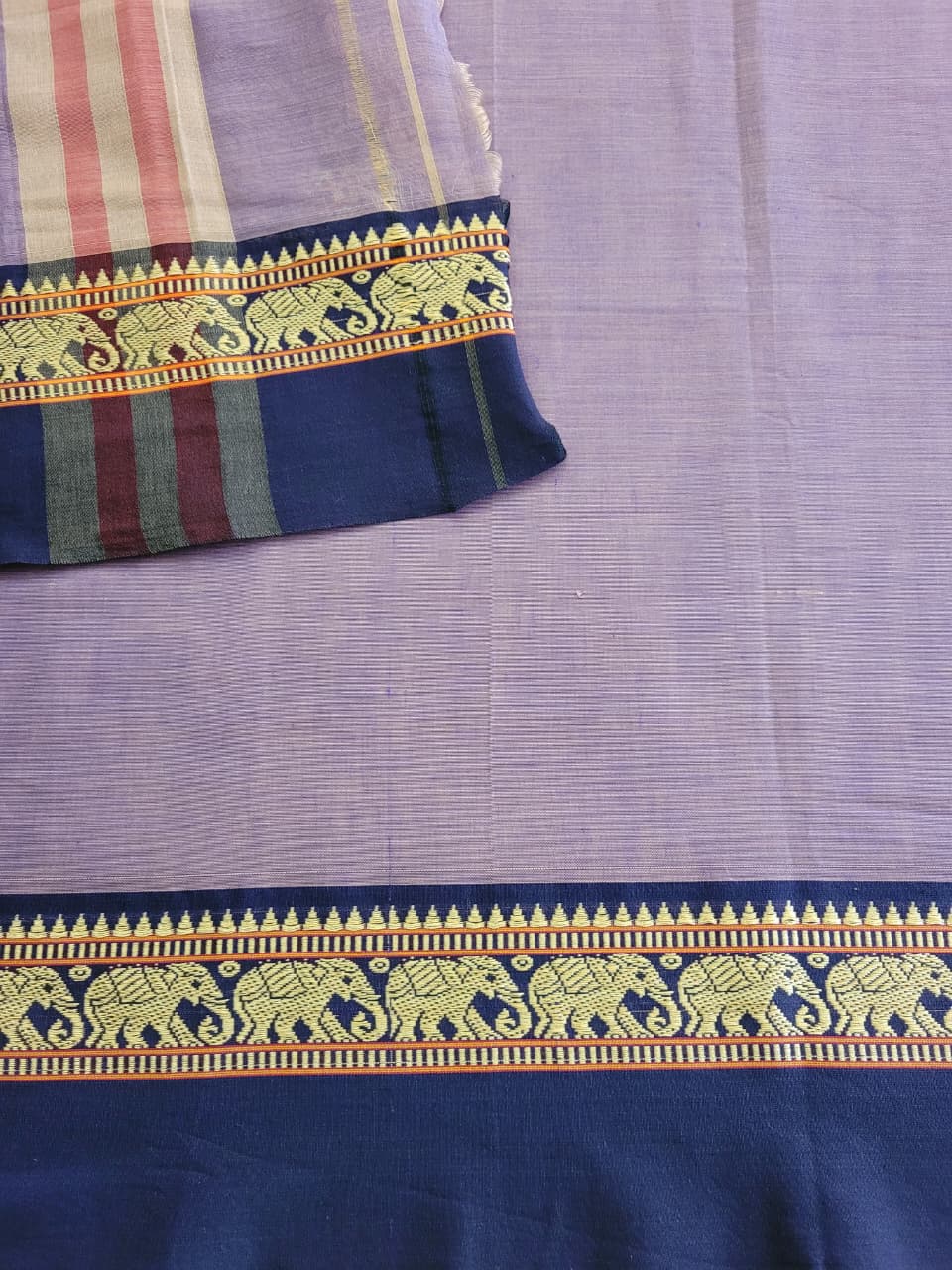Gray Narayanpet Cotton Saree