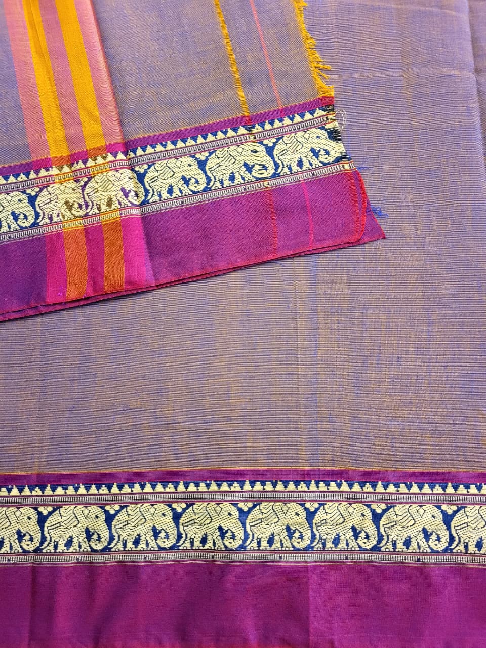 Pink2 Narayanpet Cotton Saree