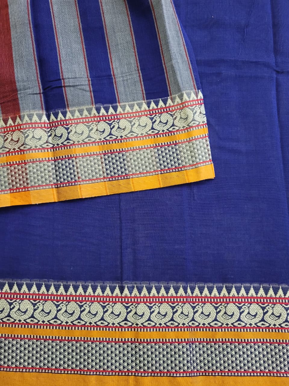 Navy2 Narayanpet Cotton Saree