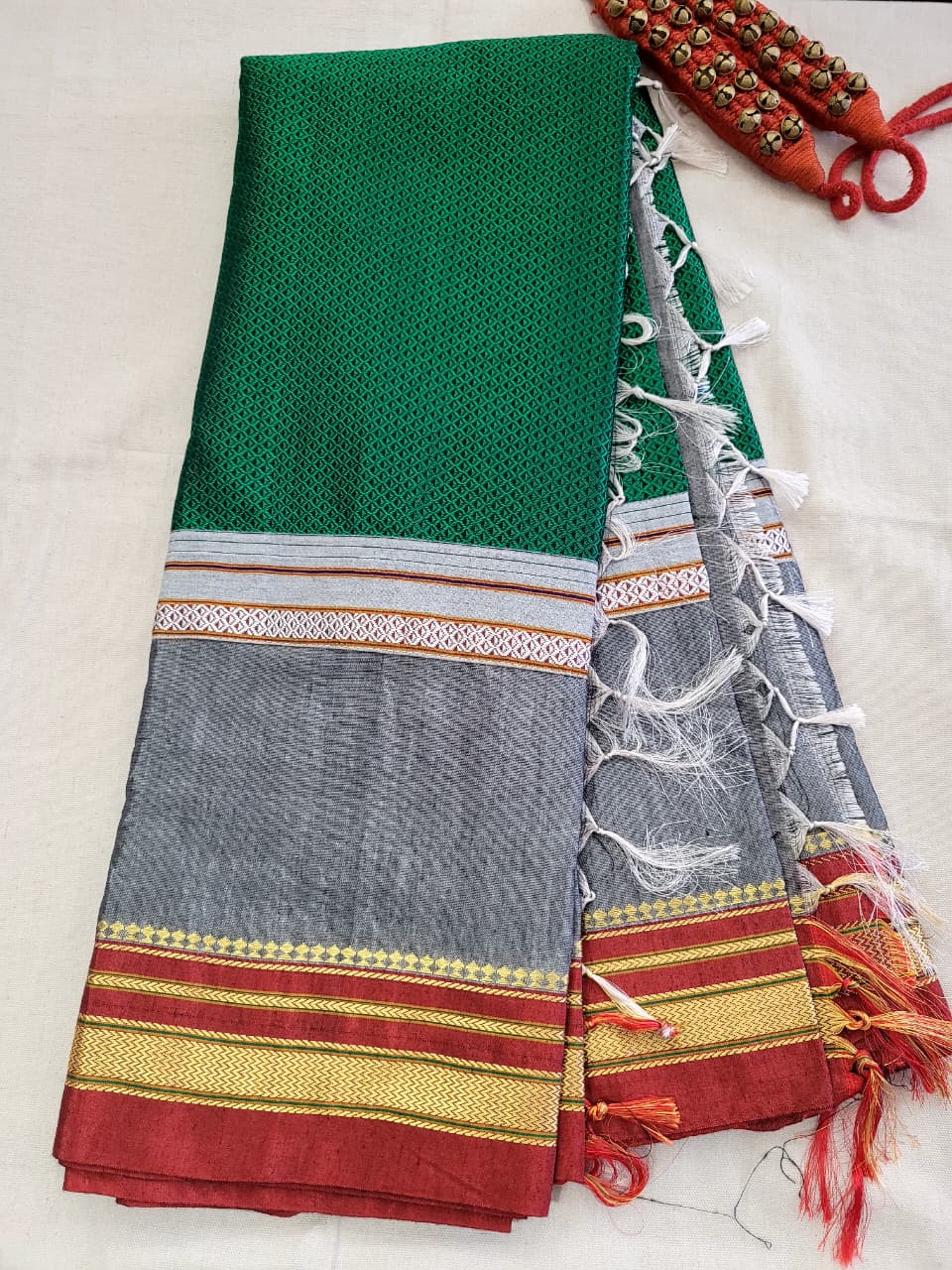 Green Celebrity Ilkal Saree