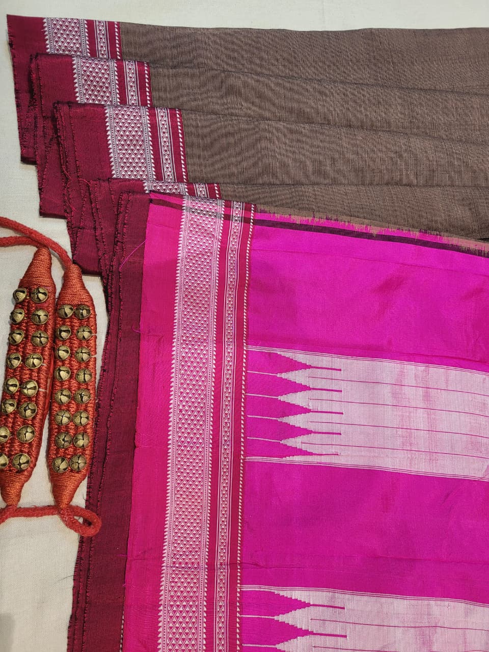 Gray Ilkal Cotton Saree Silk Pallu