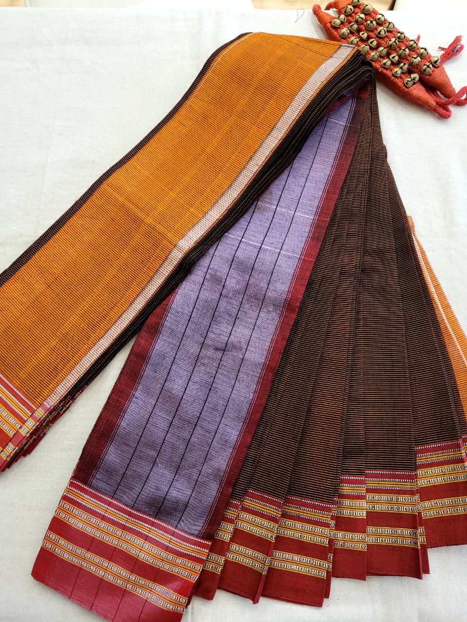 Wine Ilkal Cotton Saree