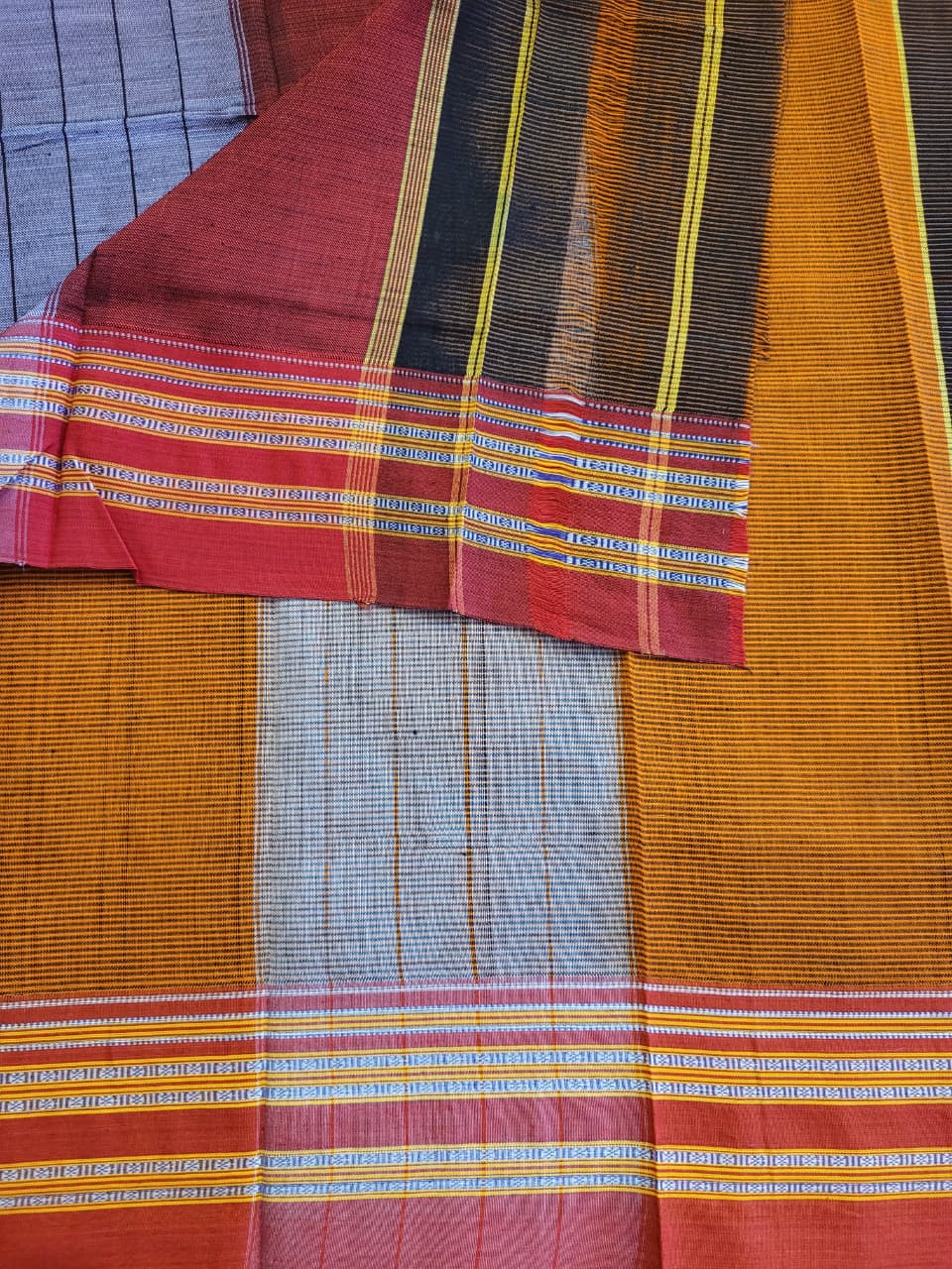 Brown Ilkal Cotton Saree